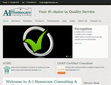 Tablet Screenshot of a1homecare.net